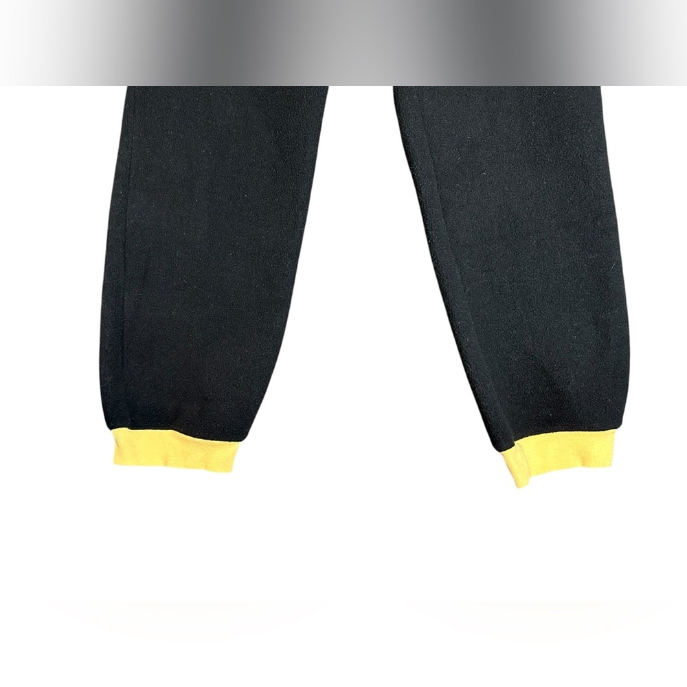 Tsuki Market Fleece Sweatpants Women’s Size XS Black And Yellow - Picture 4 of 7